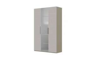 Вива Шкаф распашной ШР-3 1 зеркало Латте/Текстиль в Когалыме - kogalym.mebel-tymen.ru | фото