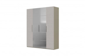 Вива Шкаф распашной ШР-4 2 зеркала Латте/Текстиль в Когалыме - kogalym.mebel-tymen.ru | фото